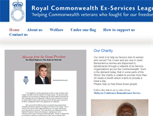 Tablet Screenshot of commonwealthveterans.org.uk